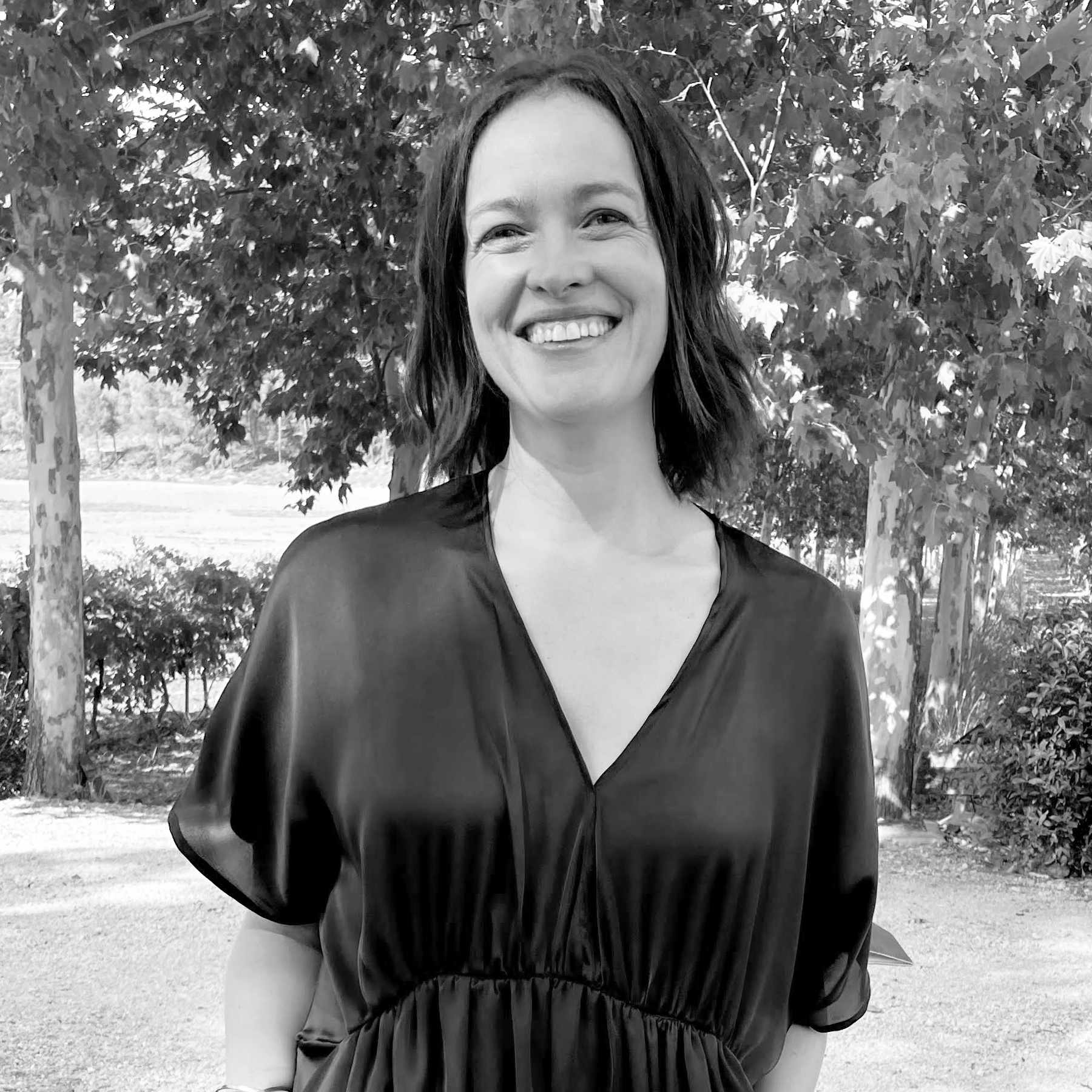 Noemí smiling outdoors